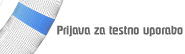 Prijava za testno uporabo