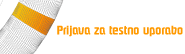 Prijava za testno uporabo